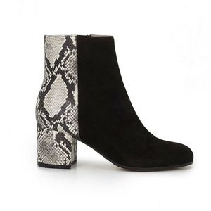 Sam Edelman Gertie Bootie Snakeskin Suede - Fits like a 9